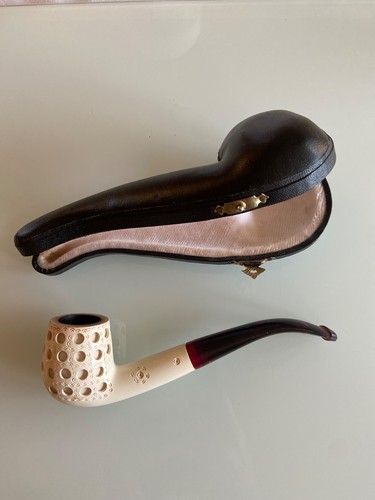 Meerschaumpfeife mit etui - mit,