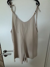 Jumpsuit, Kurz, Gr. L, Beige 