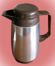 Kanne Isolierkanne "Rotpunkt" - braun/silber - Edelstahl