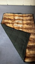 Echt Pelz Decke aus Fuchsfell ca. 135 x 174 cm 