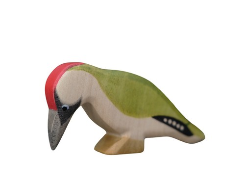 Holzfigur vogel grünspecht - vogel,