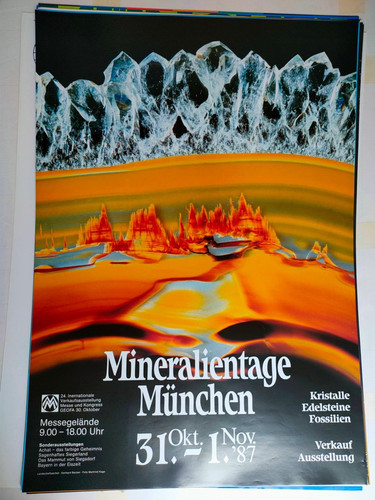 Plakat mineralientage 1987 - plakat,