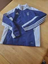 Addidas Sportjacke,  Blau/Weiß,  Größe 164