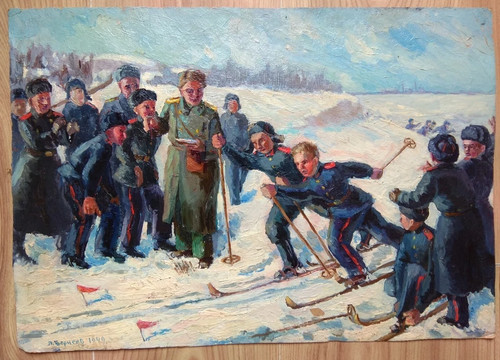 Rar vintage ölgemälde udssr - rar,