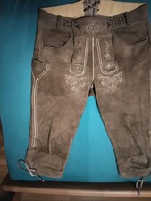 He Trachtenlederhose, Kniebundhose Gr. 52