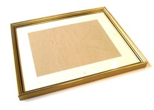 Bildrahmen Vintage Gold 32 x 25,5 x 2 cm Rahmenbreite: 1,3 cm Klarglas