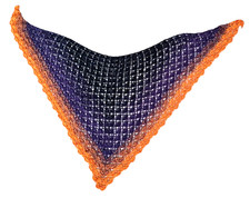 Selbst Gehäkeltes Dreieckstuch, Hüfttuch,Schal,Handarbeit, Stola, Halloween 