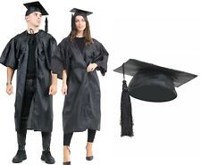 Erwachsene akademische Universität Abschlusskleid & Mörtel Mütze Bachelor BA Kappe Hüte
