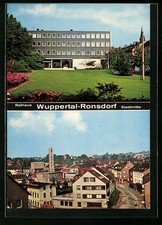 Wuppertal-Ronsdorf, Rathaus und Stadtmitte, Ansichtskarte 
