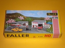 FALLER AMS B-216 TANKSTELLE MIT WASCHSTRASSE: kompletter Bausatz in 1960er OVP