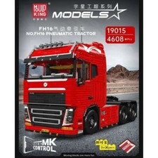 Mould King Ferngesteuerte LKW Sattelzugmaschine mit optionalem Anhänger Groß-LKW