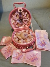 Princess Geschirr mit Koffer Rosa