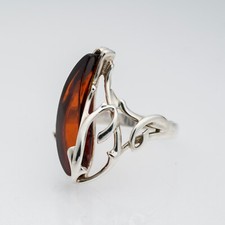 Silberring Roter Stein 925er