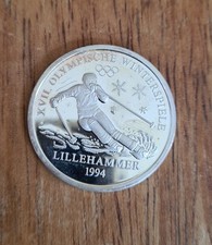 #01 Medaille, Olympische Winterspiele Lillehammer, 1994, STGL, Silber