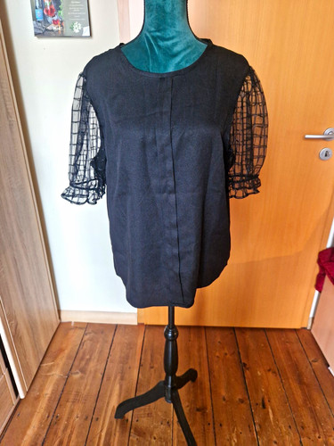 Damen bluse schwarz - bluse,