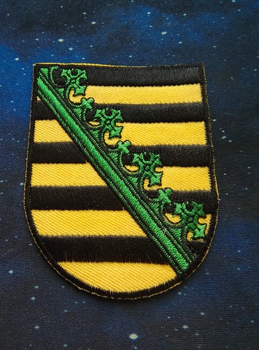 Wappen patch sachsen neu ca - patch,