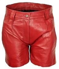 Leder-Short Hot Pants in