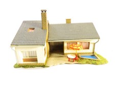 Vollmer H0 12945 Villa mit Kamin und Teich  fertig gebaut  #P  