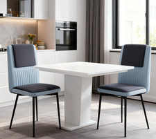 2er Set Samt Esszimmerstuhl