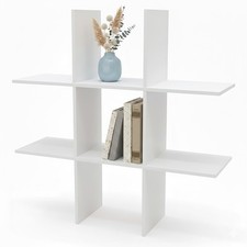 Holz Wandregal 6 Fächer 55 x