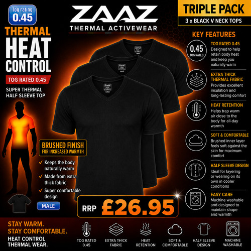 Dreierpack herren thermo - herren,