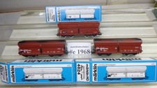 Konvolut Märklin HO 4624/26 3.tlg. ERZ Großgüterwagen, Klappdeckelw., OVP -#1968