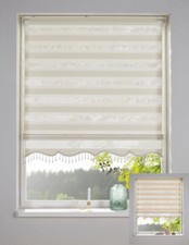 Doppelrollo Perlen Volant Duo