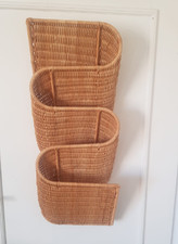  IKEA TIBY Wandzeitungshalter Rattan Vintage *rar*