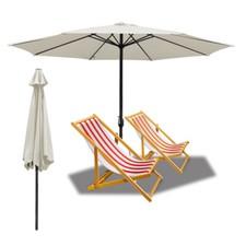 Sonnenschirm mit Kurbel Garten