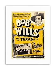 MUSIC IST BOB WILLIS TEXAS PLAYBOYS WESTERN COUNTRY USA Poster Music Canvas art