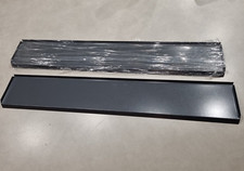 2 St. Aluminium Fensterbank aus Blech anthrazit, Länge 673 mm, Ausladung 100 mm