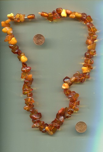 Alte bernsteinkette mit - ,