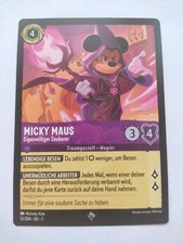 Disney Lorcana Karte Micky Maus - Eigenwilliger Zauberer 1TFC 51/204 Episch DE