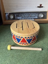 PLANTOYS Japan 6404 massive Trommeln Durchmesser: 160 mm +Stick Päd. Spielzeug