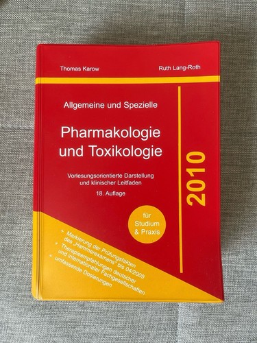 Pharmakologie und toxikologie - pharmakologie,
