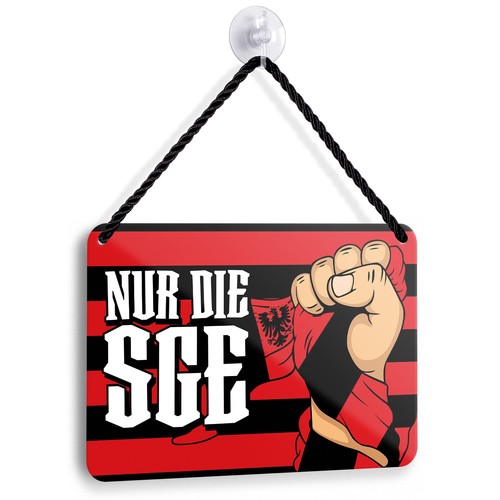 Blechschild nur die - nur, sge