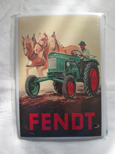 Blechschild fendt trecker - blechschild,