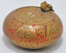 Antik Messing Rund Ash Tablett