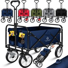 KESSER® Bollerwagen Faltbar Offroad Handwagen Klappbar Transportkarre 360° Räder