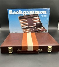Backgammon im Lederkoffer
