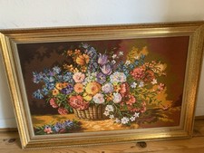 Verkaufe Diese Wunderschöne Gobelin Bild mit Rahmen Handarbeit