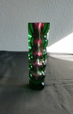 Oldrich Lipsky Exbor Vintage Böhmische Design  Kunstglas Vase   60er