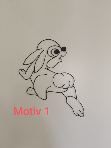 Drahtkunst klopfer der hase - drahtkunst,