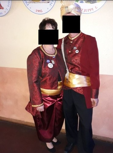 Karnevalskostüm scheich und - scheich,