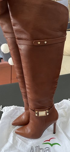 Alba moda damen leder overknee - alba,