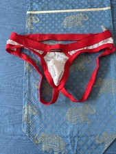 Manstore  Zipped Jock weiß rot
