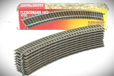 1:87 HO Fleischmann Profigleis 9 Stück 6120 Gleis gebogen R 356,5 - 36° neuw.
