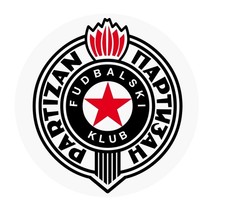 Partizan belgrad aufkleber - fk,