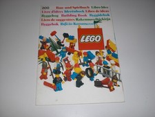 LEGO Ideen Buch 200 Bau und Spielbuch Vintage 1985 Stickerbogen unbenutzt