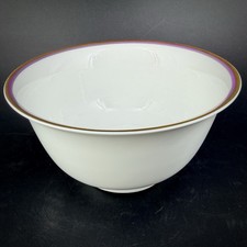 Wunderschönes Porzellan Schale 1. Wahl Meissen mit Lila Faden und mit Goldrand